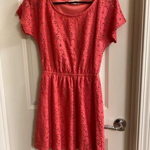 Lush pink lace dress